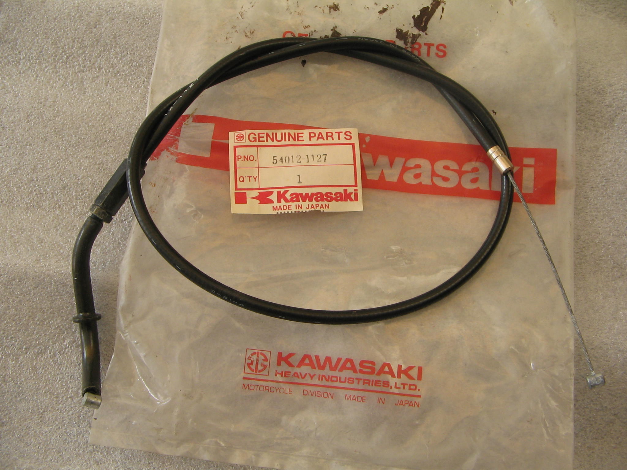 KAWASAKI KZ.550 H1 H2 GPZ CAVO GAS 540121127